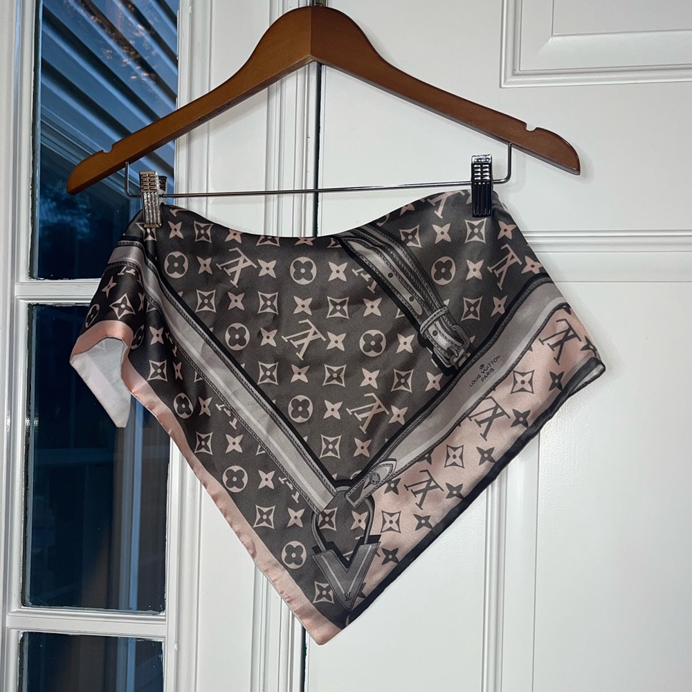 Repurposed Louis Vuitton Headscarf